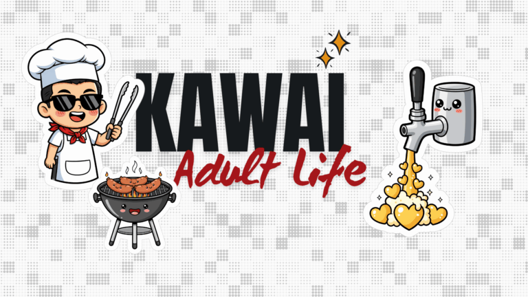Kawaii Adult Life – Lustige Sticker für Erwachsene (Freebie)