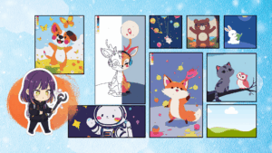 Kinder Illustrationen „Skypals“