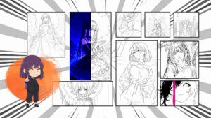 Anime Girls – kostenlose Malbilder zum Ausdrucken